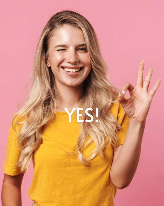 Afbeelding blije vrouw